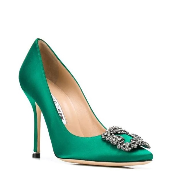 Manolo Blahnik
Hangisi 105mm satin pumps - Picture 1 of 11